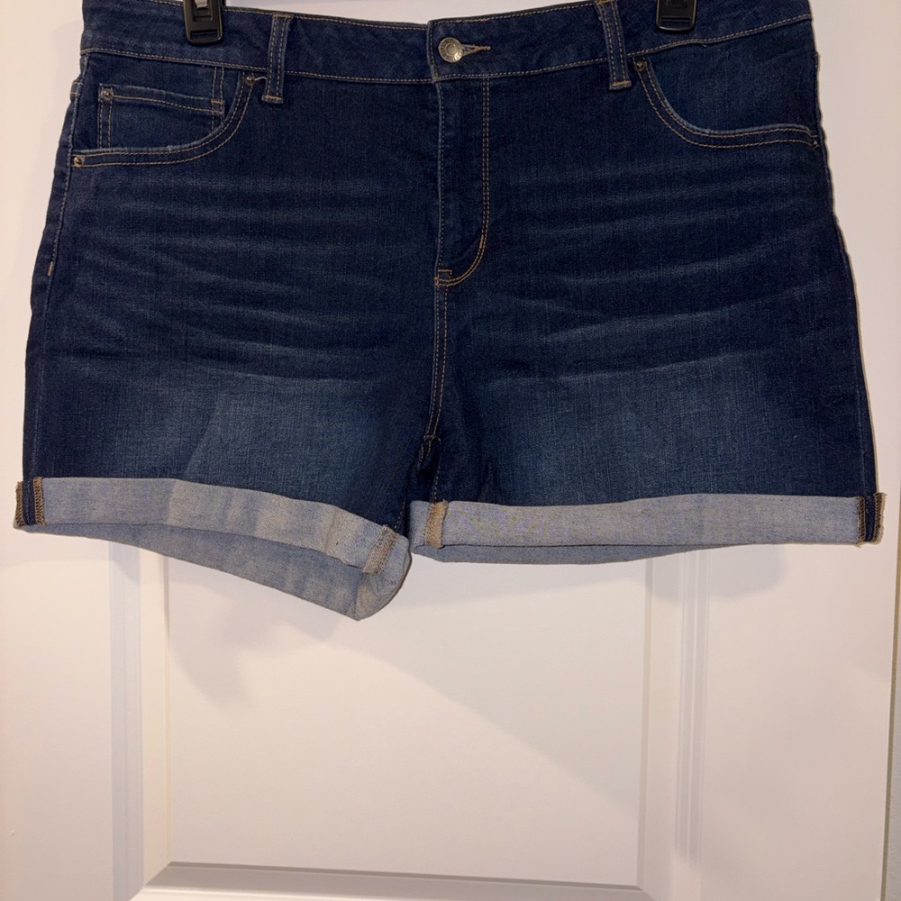 Time and Tru Dark Blue Jean Shorts